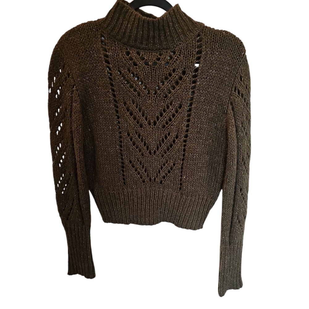 Elegant Army Green Knit Sweater